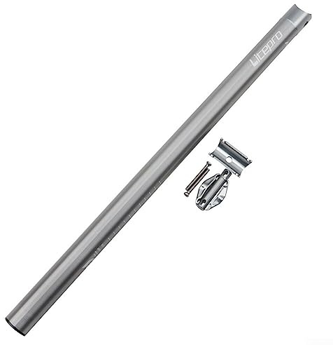 Litepro Fahrradsattelstütze, Aluminiumlegierung, zusammenklappbar, Mountainbike-Sattelrohr, Sattelstütze, 33,9 x 600 mm