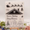 Schneeflockendach Weihnachtsmann Kiefer Fußabdrücke Home Clear Stamps Transparent Silikon Stempel Album Karten Gummistempel für Kartenherstellung Dekoration und DIY Scrapbooking