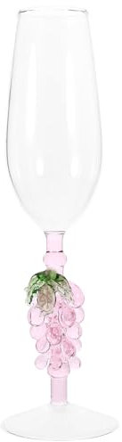 IMIKEYA Grape Glass Goblets Set High Foot Wine Flutes Decorative Party Flutes Footed Wine Glasses Liquor Container for Bars
