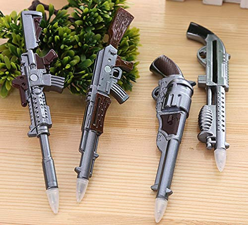 Lepep 3D Kugelschreiber Kreative Die Form der Waffe Geformt Spaßiges Kuli Lustige Kühlschrank Magnets Geschenk, 4er Pack