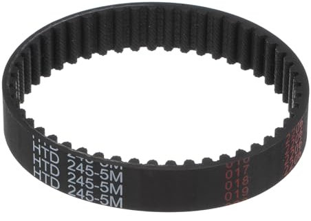 sourcing map HTD-5M Gummi-Zahnriemen, 245 mm Außenumfang x 15 mm Breite x 3,6 mm Höhe, 49 Zähne, geschlossene Schlaufe Riemenscheibe, 5 mm Teilung