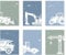 Papierkind™ 6er Poster Set Baustellenfahrzeuge – Bagger Kran Radlader Kipplaster & Walze | DIN A4 Baumaschinen Baustellen in Bilder für Kinderzimmer Wanddeko | Ohne Rahmen (B10)