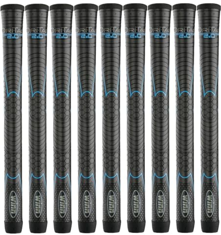 Winn Grips Dri-Tac 2.0 Serie Advance Polymer Technologie, 9-teiliges Golfgriff-Set mit 4 Größen