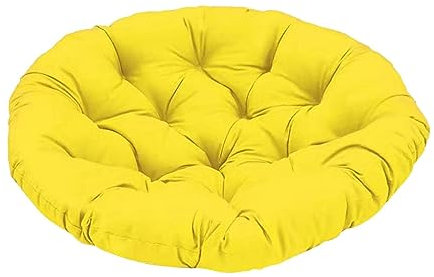 Baoblaze 40 cm Gartenstuhl Kissen, Gepolstertes Sitzkissen, Polster für Gartenmöbel, Sitzkissen Outdoor/Indoor Rund, Stuhlkissen für Schlafzimmer, Familienzimmer, Kissen für Hängesessel, Gelb