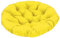 Baoblaze 40 cm Gartenstuhl Kissen, Gepolstertes Sitzkissen, Polster für Gartenmöbel, Sitzkissen Outdoor/Indoor Rund, Stuhlkissen für Schlafzimmer, Familienzimmer, Kissen für Hängesessel, Gelb