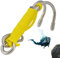 Rurunklee Gancho de Arrecife Doble, Gancho de Buceo Doble | Gancho de Buceo de Acero Inoxidable con Cuerda,Equipo de Seguridad con Junta tórica para fotografía submarina, Buceo en Cuevas y Deriva