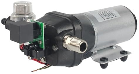 12V Silent Water Pump Pressure 10.0 L PM Self-Priming Caravan Camper Boat Diaphragm Pump (Color : 24V Pump with filte)