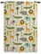 ggaimwf Safari-Vorhänge für das Kinderzimmer Cartoon Tier Dschungel Wald Giraffe Löwe Vorhang Kinderzimmer Bleistiftfalte Gemusterte Vorhänge Raumteiler Baby Spielzimmertür 1 Stück 132x214cm