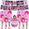 Birthday decorations Popular Singer Party Supplies Happy Birthday Banner Cake Toppers & Balloons Fan Party Decoration Gifts