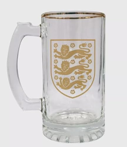 England FA Glass Football World Cup European Crest Stein Glass