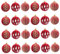 24 Stück Weihnachtskugeln aus Samt 3 Stile 6 cm beflockte Weihnachtskugel-Ornamente hängende Weihnachtsdekoration aus Samt für Weihnachtsbaum Kranz rot