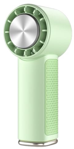 Huudngeje Portable Handheld Fan Mini Air Conditioner Fan,Ice Cooling Mode with Speed Wind,2000mAh USB Rechargeable Green,B