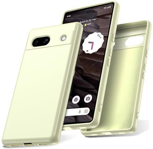 Watana for Google pixel 7A 5G Case, Soft-Touch Silicone Phone Case, Shockproof, DustProof, Antiskid Full Body Armour Phone Cover with Microfiber Lining for pixel 7A 5G,White