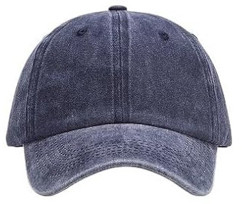 2 Stück Denim-Baseballkappe, gewachste Kappe, Herren, Baseballmütze, Cricket-Kappen, leichte Mützen, Sommerhut, Visierhut für Herren, Vintage-Baseballkappe, Outdoor-Sonnenkappe, blaue Baumwolle, blau,