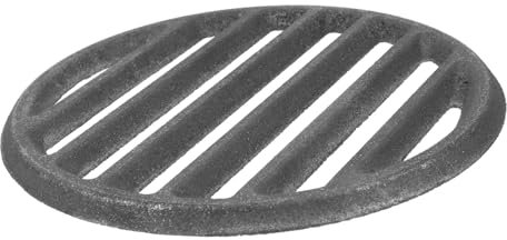 POPETPOP Grille de cuisson en fonte - Diamètre : 30 cm - Massive - Ronde - Pour barbecue et cheminée - Camping en plein air