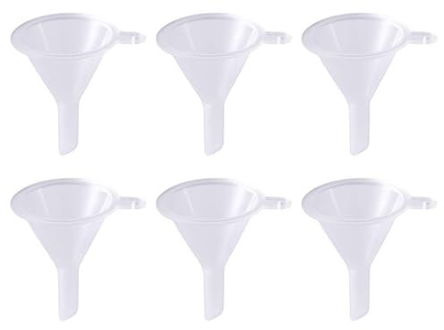 Small Funnel,Mini Clear Plastic Funnel for Bottling Cosmetics,Liquids Oil Filling,Tiny Narrow Neck Funnel,Perfume Funnel,Reusable Mini Funnel,Filling Bottles Funnel for Kitchen Powder Essential Oils
