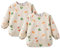 PORFOYO Baby Lätzchen Mit Ärmeln, 2 Pcs Baby Lätzchen Für Baby Essen, Abwaschbare Lätzchen Mit Ärmeln, Ganzkörper Für Mit Ärmeln Weiches Hautfreundliches Für Kinder 24-48 Monate