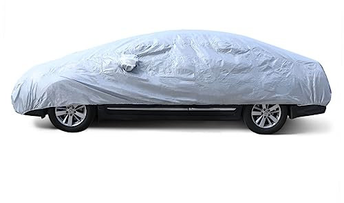 Garneck Sonnenschutz und staubsichere Autokleidung äußere Abdeckungen Schnee Außen im Freien Wetterfest Frost automatische Sonnenschutzabdeckung Auto schutzhülle Silber