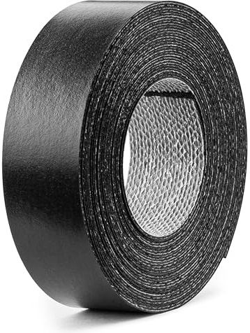 cyclingcolors 1x Kantenumleimer Holzfurnier mit Schmelzkleber 21 mm x 5 m Dicke 0,50 mm verschiedenen Dekoren Melaminkanten Band Aufbügelbare Möbelkanten-Band Melaminkanten, Schwarz
