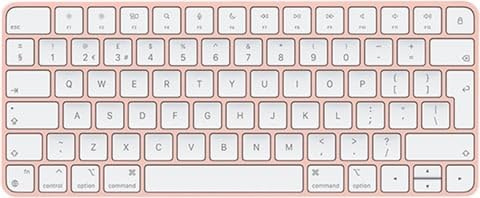 2021 Apple Magic Keyboard mit Touch ID (QWERTY Schwedisch/Finnisch) Rosé (Generalüberholt)