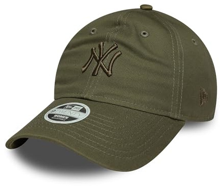 New Era New York Yankees League Essential Midi 9Twenty Women Cap Olivgrün - One-Size