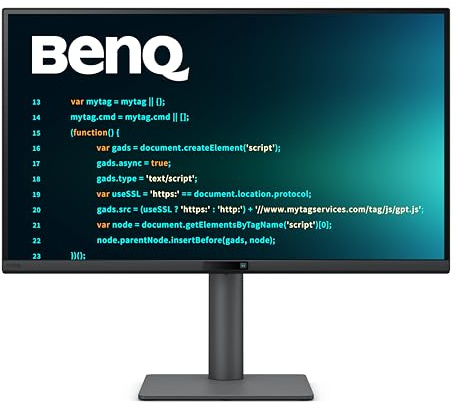 BenQ RD270Q Écran 27 Pouces 2K 144 Hz, Nano Matte Panel, Modes Coding, USB-C 65W, Protection Night Hours, Design Ergonomique et Solution Eye-Care
