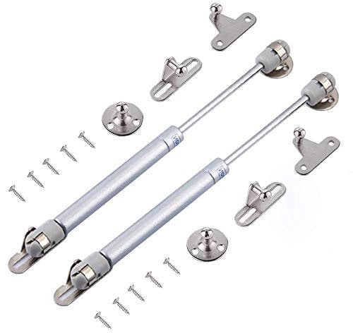 2er Hydraulic Gasdruckfeder Möbeltür zum Gas Strut Lift Schrank Tür Wurden Dämpfer Hinge mit 100 Nm (10 kg Druckkraft),Länge 268 mm