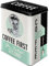 Nostalgic-Art Boîte de conservation rétro L, Coffee First – Idée de cadeau pour nostalgiques, Grande récipient à café métallique, Design vintage, 3 l