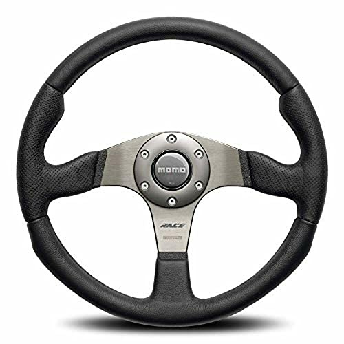 Momo RCE35BK1B Race 350 mm Leather Steering Wheel by MOMO