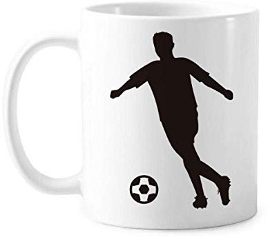 Taza de cerámica con diseño de balón de fútbol