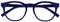 OPULIZE Blu - Occhiali Filtro Luce Blu Montatura Tonda Fashion Cerniere a Molla Migliorano il Sonno Gaming Computer Anti Riflesso Blu Uomo Donna B5-3 +0.00