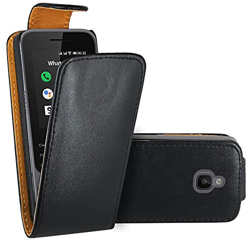 WenTian Nokia 6300 4G Handy Hülle, Hüllen Etui Ledertasche Premium Lederhülle Schutzhülle für Nokia 6300 4G