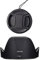 Parasol HB-N106 y tapa de lente de 55 mm compatible con Nikon D5600 D3500 D3400 kit AF-P DX 18-55 mm f/3.5-5.6G VR Lens (paquete de 1+1)