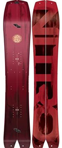 Nitro Unisex – Erwachsene Squash Split Board'22 All Mountain Swallowtail Splitboard Backcountry Snowboard, Red, 163