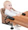 Toogel Hook on Seat Hochstuhl für Babys und Kleinkinder 6-36 Monate, tragbarer und faltbarer Tischstuhl für Zuhause und Reisen, Baby-Fütterstuhl, Aufbau in Sekunden, inklusive Tragetasche (Braun)