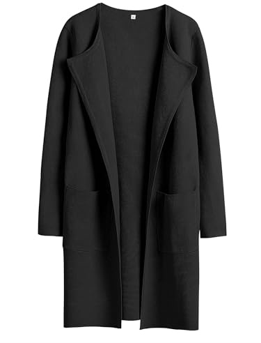 ANRABESS Cardigan Sweater for Women 2026 Fall Outfits Black XL