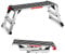 TANGZON Folding Aluminium Hop Up Work Platform, Step Up Bench Ladder Stool with Safety Locks, Anti-Skid Top & Pads, 150KG Capacity Platform Stool Bench for Washing Vehicles Windows (128 x 53 x 49cm)