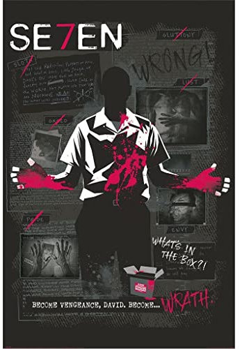 Pyramid International Seven Poster Brad Pitt SE7EN Warner Bros. 100 celebration