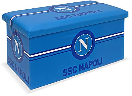 SSC Napoli 6128 Sitzhocker mit Stauraum aus Kunstleder 76 x 38 x 38 cm