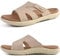 KuaiLu Ciabatte Donna Ortopediche Moda Leggere Comode Supporto Arco Plantare Doccia Sandali Estive Spiaggia Piscina Aperte Mare Pantofole Antiscivolo Gomma Suole Scarpe Khaki Beige 37