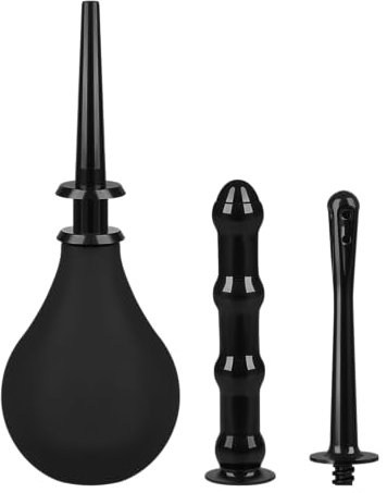 EIS Intimdusche mit 3 Aufsätzen | Klistier mit Pumpball | Gründliche Reinigung | Analduschen für die Intimhygiene | Hygienische Reinigung für Männer & Frauen | Vaginale & anale Anwendung