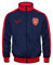 FC Arsenal Herren Retro-Trainingsjacke - Fußballgeschenk - 100% Polyester - Dunkelblau/Rote Ärmel - L