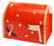 PartyDeco Weihnachtsbriefkasten 22x13x14cm - Set inklusive Briefpapier & Briefumschläge Weihnachtlicher Briefkasten-Set für den Weihnachtsmann/Größe 14x22x13 cm/Inklusive Briefe und Umschläge