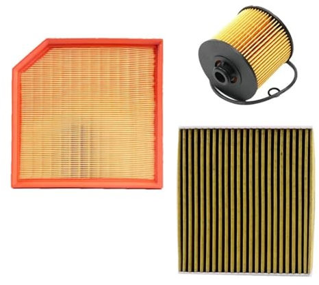 MOTOHIRO Il filtro del condizionatore d'aria è adatto for i ricambi auto del filtro dell'olio del filtro dell'aria Jiaji Phev Mhev Jiaji L Filtri dell'olio per veicoli (Size : Set of 3-03)