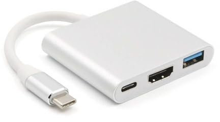 REY Adaptador OTG Multipuerto 3 en 1 para Nintendo Switch, MacBook, iMac y móviles con Conector USB Tipo C