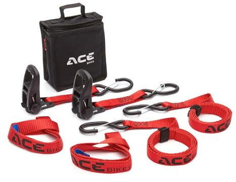 ACEBIKES Ratchet Pro - Juego de 2 correas tensoras de trinquete