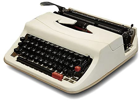 XNYXLPP Altmodische mechanische englische Schreibmaschine, tragbare Retro-Schreibmaschine, normaler Gebrauch, mit Farbband und Umkarton