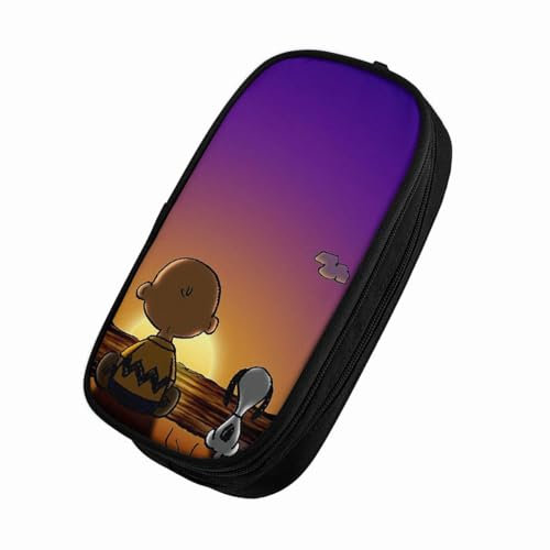 Otsyunc Syadqouuthyvn Zcscyebwhc Federmäppchen Große Kapazität Federtaschen [Design-4212] Mäppchen mit Reißverschluss Make-up Tasche