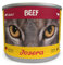 JOSERA Nassfutter Beef (6 x 200 g) | Adult | Premium Katzenfutter nass für ausgewachsene Katzen | Rind | mit Lachsöl | getreidefrei | gegen Harnsteinbildung & Haarballen | Alleinfutter | 6er Pack