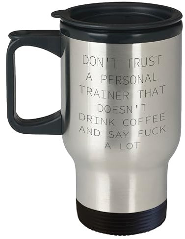 Divertidos regalos inspiradores para amantes del café para entrenadores personales en su cumpleaños, regalos de fitness Freak al mejor entrenador personal